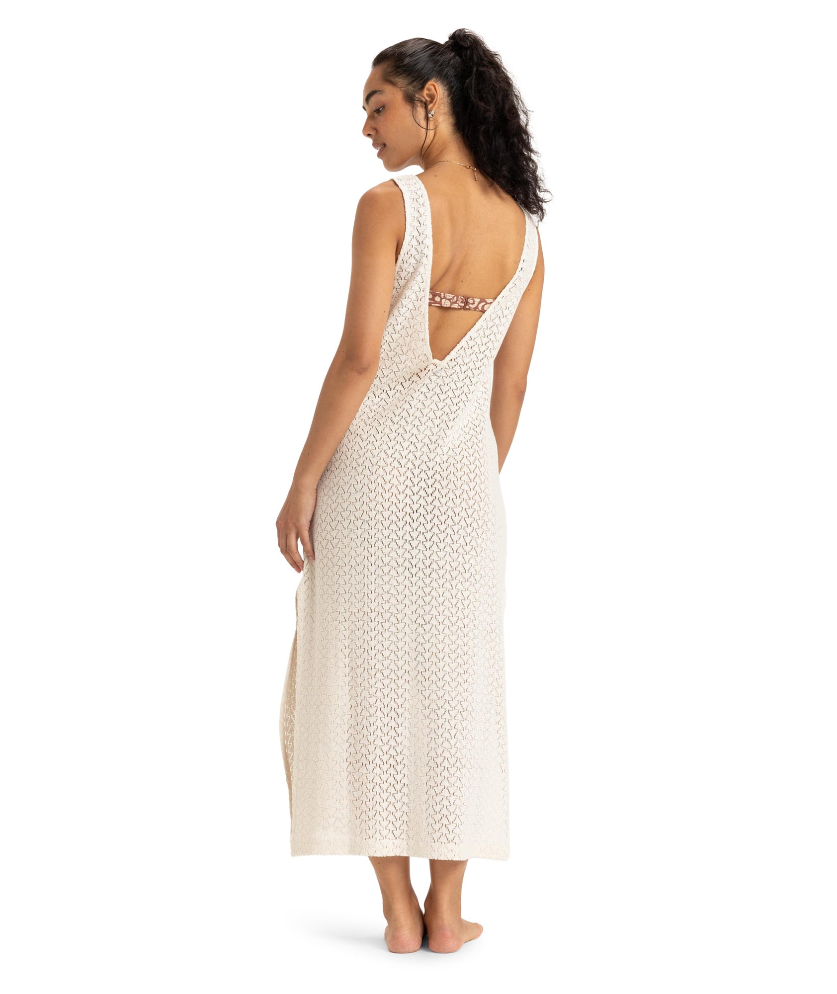 Womens Playa Mood Crochet Long Dress