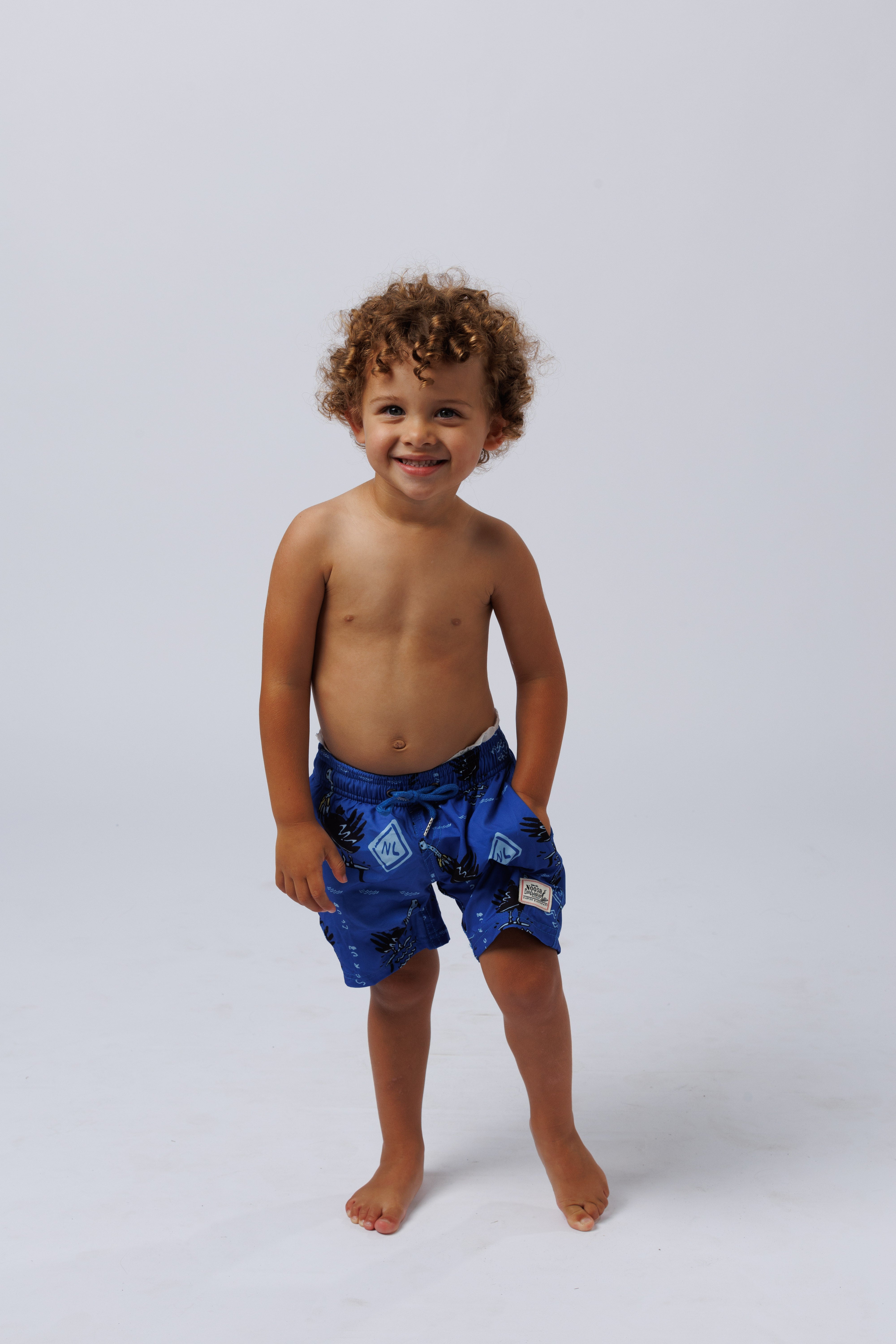 Kids Scrub Club Swim Shorts Blue