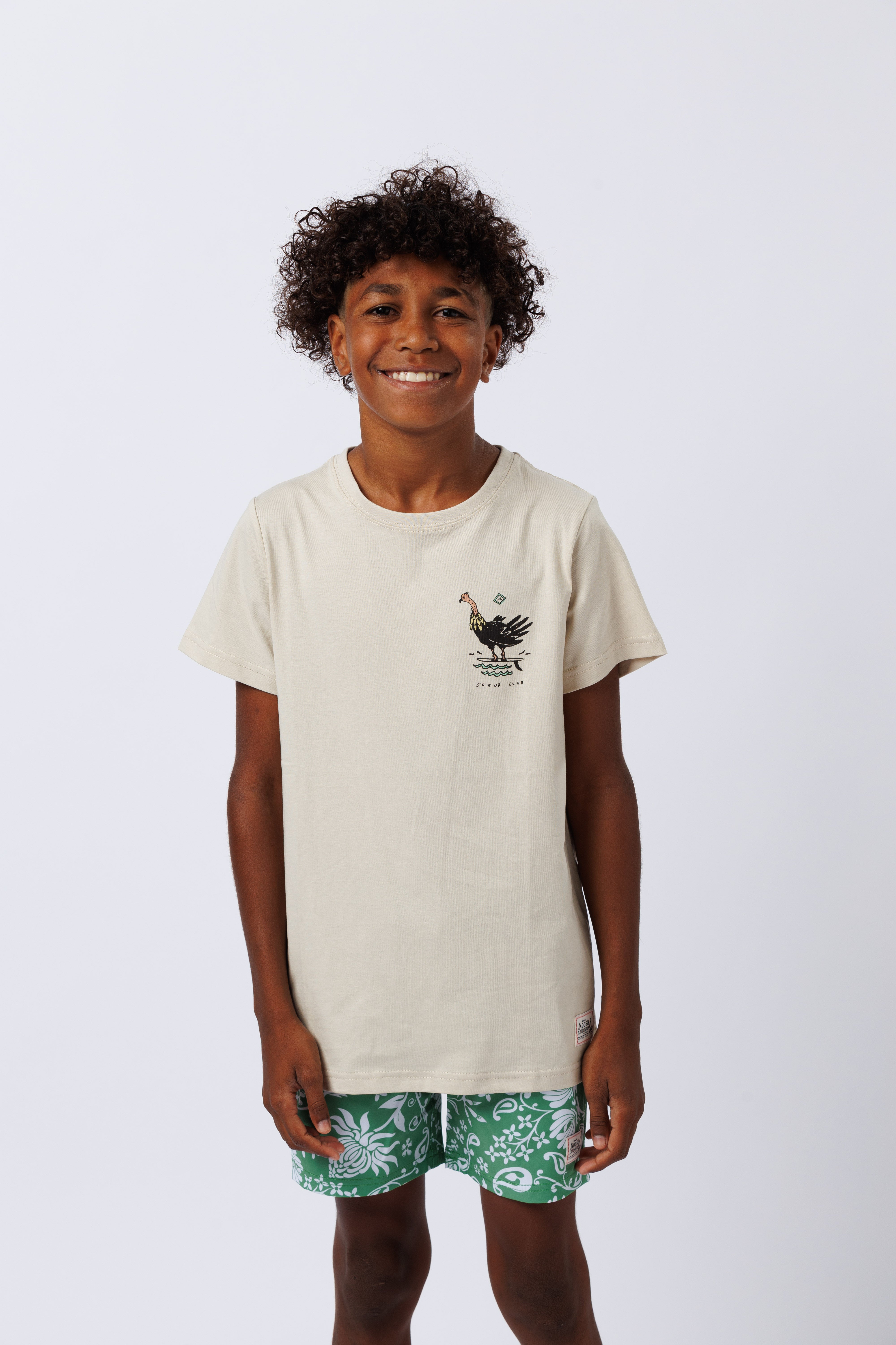 Kids Scrub Club Tee Oyster