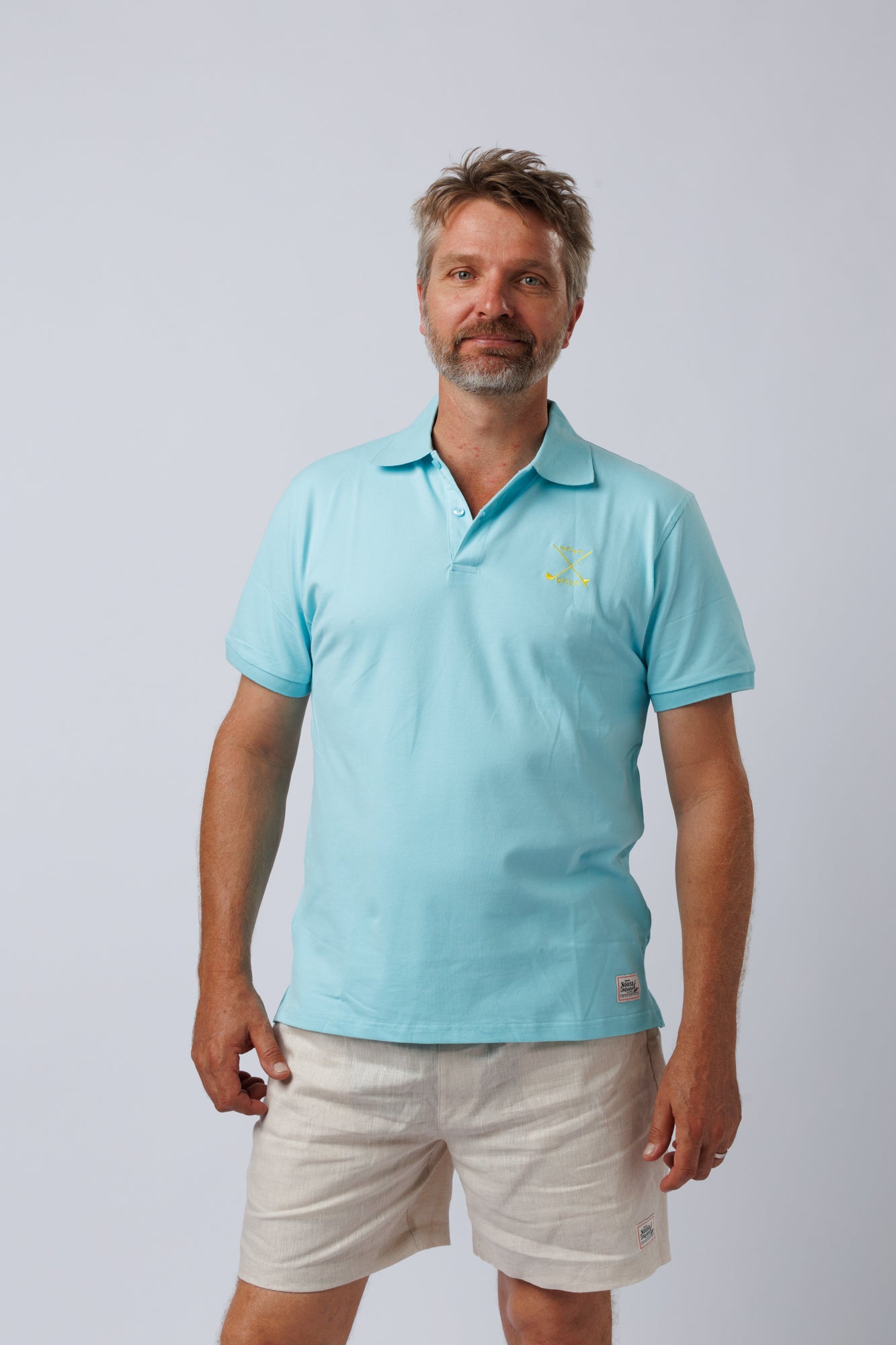 NL Surf Am Golf Pm Polo Light Blue & Yellow