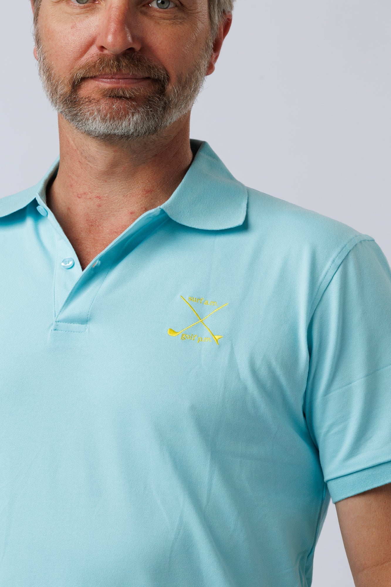 NL Surf Am Golf Pm Polo Light Blue & Yellow