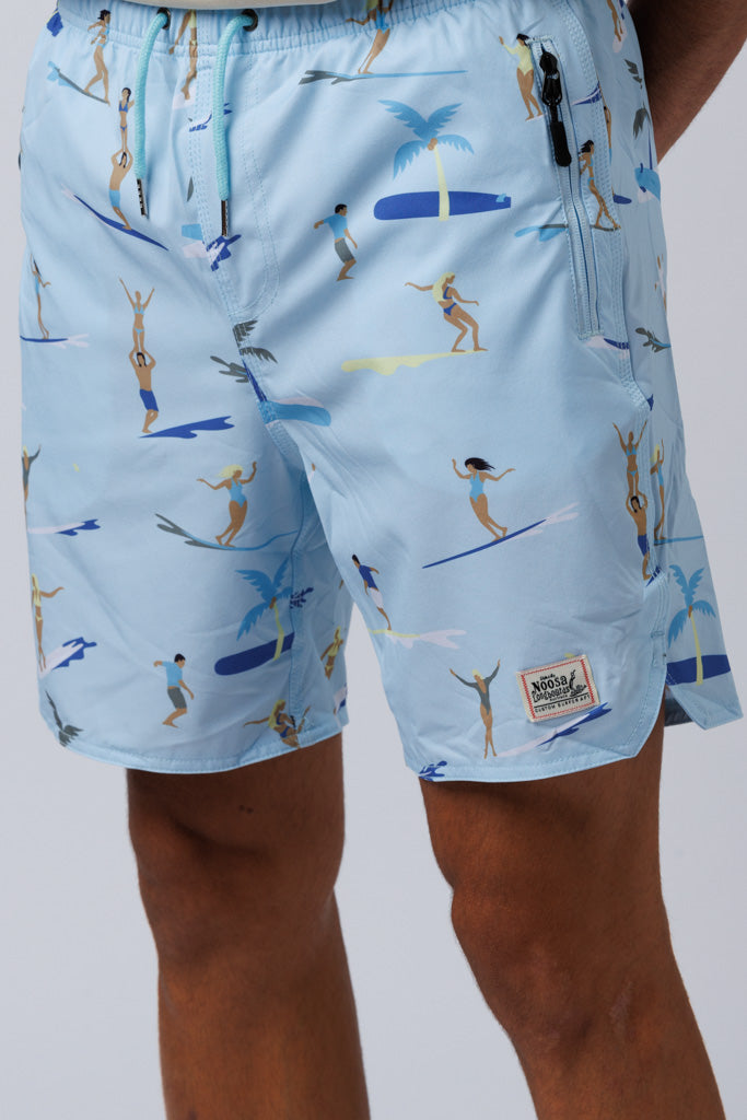 Surf Style Swim Shorts Blue