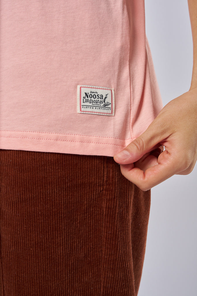 NL Womens Record Store Tee Pink